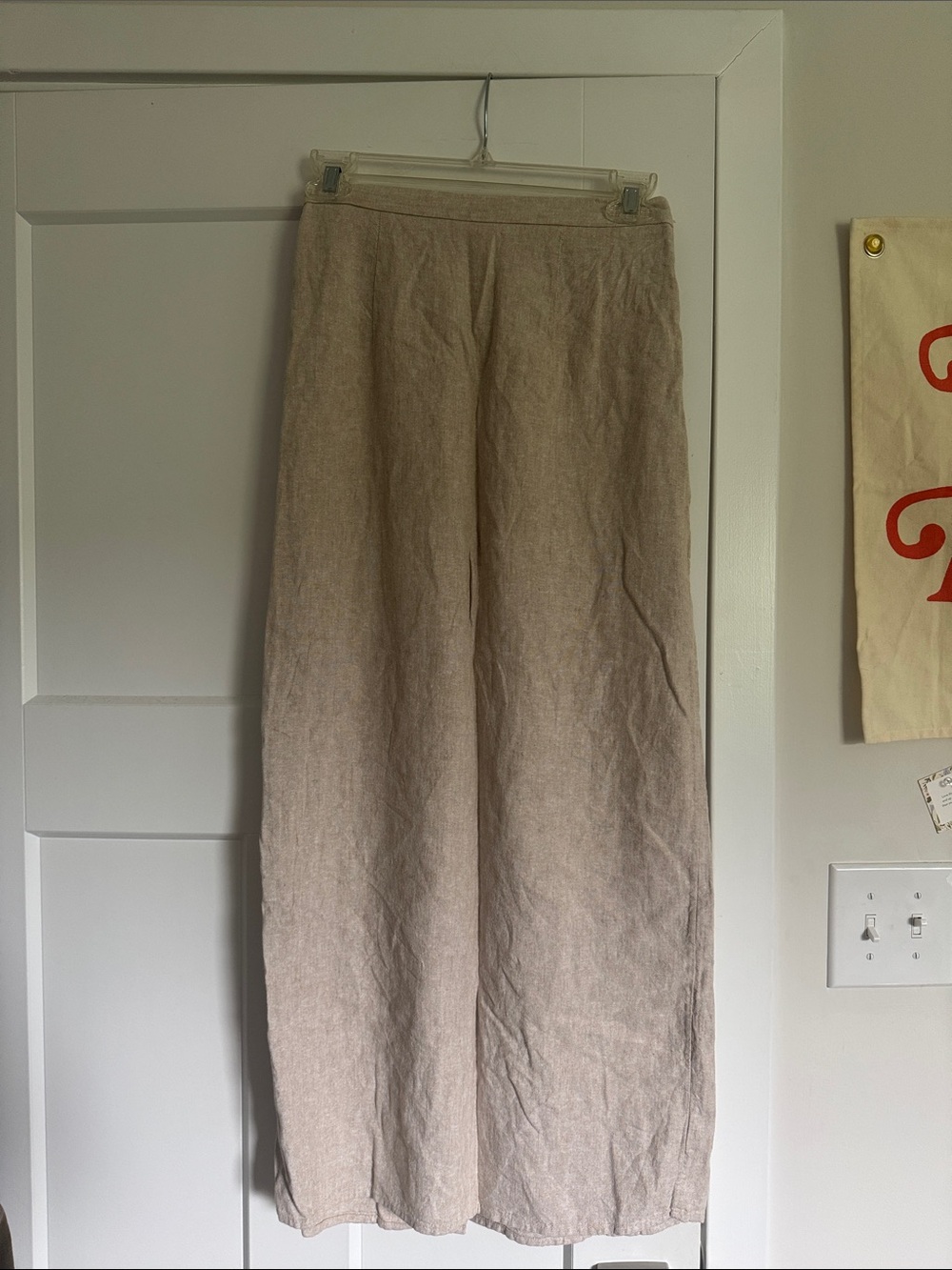 Old Navy Beige Linen Maxi Skirt